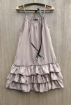 Платье-сарафан воланы с ремешком каппучино ED111 S30 D48