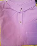 Блузка софт на пуговках лиловая SH110