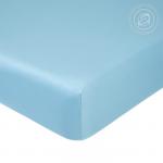 Простынь сатин на резинке, голубой, арт. 833_гк, 140*200 см                             (arp-101171)