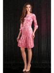 Нарядное платье 2456-розовый, Мода-Юрс