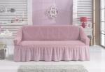 Чехол для дивана "BULSAN" двухместный, светло-розовый                             (kr-2027-CHAR012)