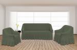 Набор чехлов для дивана и кресел TexRepublic Absolute, зеленый                             (tr-103155)