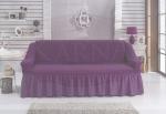 Чехол для дивана "BULSAN" двухместный, фиолетовый                             (kr-2027-CHAR017)