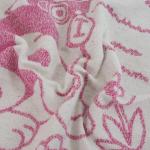 Одеяло детское байковое жаккардовое 100/140 см щенки цвет розовый