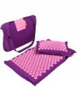 Набор массажный коврик и подушка Comfox Premium фиолетовый