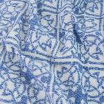 Одеяло байковое жаккардовое  145/200 цвет кельт синий