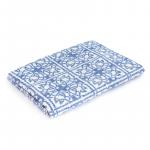 Одеяло байковое жаккардовое  145/200 цвет кельт синий