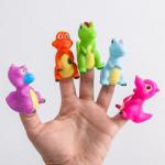 Развивающая пальчиковая игрушка «Динозаврики», 5 шт