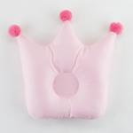 Подушка детская анатомическая Крошка Я «Корона» 32х25 см, цвет розовый