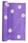 Бумага гофрированная лист 50*70 см (30 листов) фиолетовый с узором и цветами