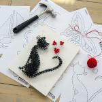 !Стринг арт STRING ART LAB A4001 Кошка