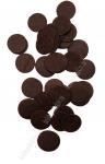Фетровые кружочки 3 см (1000 шт) шоколадный