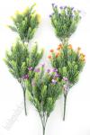 Куст декоративной зелени с цветочками (2 шт) ассорти, Q-19-78