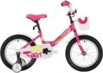 Велосипед NOVATRACK 20" TWIST, розовый, тормоз нож., корот.крылья, передняя корзина