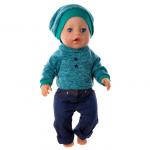 Свитер, шапка и джинсы для куклы Baby Born ростом 43 см