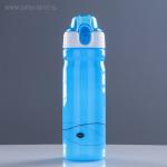 Бутылка для воды 600 мл, спортивная, крышка за защёлке, поильник, микс, 7.5х23 см