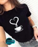 Футболка Love Coffe черная SN SV