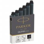 Картриджи чернильные Parker Cartridge Quink Mini черные, 6шт., картонная коробка, 1950407