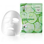 [3W CLINIC] НАБОР Тканевая маска для лица ОГУРЕЦ Fresh Cucumber Mask Sheet, 1 шт