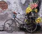 Велосипед с ящиком цветов