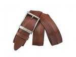 Кожаный коньяк мужской джинсовый ремень B40-1082