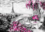 Цветы на балконе Парижа