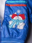 Куртка для мальчика + штаны, снеговики, синий