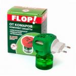 FLOP Комплект электрофумигатор универсальный+жидкость 45 ночей.  Истек срок годности. На работоспособность не влияет.