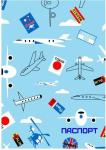 Обложка на паспорт "Самолеты"
