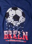 Футболка для мальчика, мяч, brkln, темно-синий