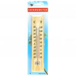 Термометр +50-30С "Классический" 25,5х5,5 см, дерево, в блистере (Китай)