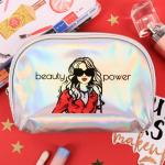 Косметичка голографическая "Beauty Power"