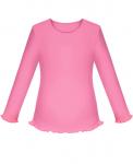 Школьная розовая блузка для девочки