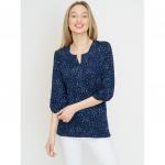 Женская блуза арт. 713-2, сине-белая