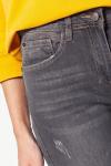 Серые джинсы с декоративным низом, D54.174