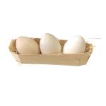 8009  Яйца (3 шт) под роспись ПАСХАЛЬНЫЕ в корзиночке