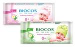 BioCos Влажные салфетки для детей, уп.72 (розовые, зеленые)