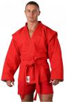 Куртка для Самбо хлопок 100%, 530-580 г/м2 RA-005 Красный