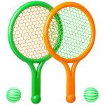 Игр. набор детский теннис : 2 ракетки с  2 мячиками в сетке 26х16х1 см,арт.2806-2.