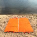 Пляжная сумка-лежак Морской бриз двухместный оранжевый