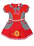 RG24-2 платье для девочек, красно-синее