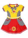 RG24-1 платье для девочек, желто-синее