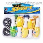 *YG Sport Детская игра "Боулинг" в пакете (кегли 18 см - 10 шт., шары 2 шт., в ассорт.)