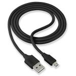 USB кабель micro flip double-sided (двухсторонний разъем USB и micro USB) черный (1m)