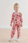 Пижама детская для девочки Мила длиннный рукав+брюки