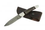 Нож Ворсма складной Снайпер, дамасская сталь, дерево-венге (кузница Семина)