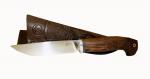 Нож Ворсма туристический Финский, сталь 95х18, дерево-венге (кузница Семина)