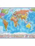 Карта настенная Мир Политический 1:21,5М 107х157см ламинированная КН063