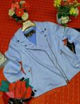 Куртка спандекс голубая M116