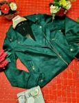 Куртка спандекс зеленая M116